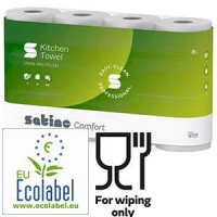 Dvieli WEPA Comfort baltā krāsa 4 rulli 23cmx14m 2