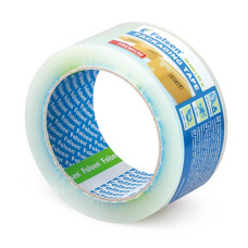 Iepakojuma līmlente, klusā attīšana, 50mm x 66m, caurspīdiga,  PREMIUM, PP, akrīla līme.