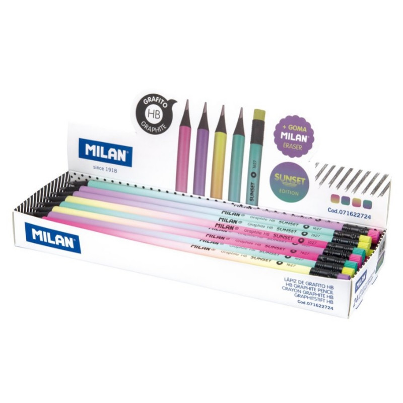 Zīmulis HB SUNSET ar dzēšgumiju Milan