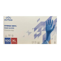 Cimdi VINYL zila krāsa XL 100gb