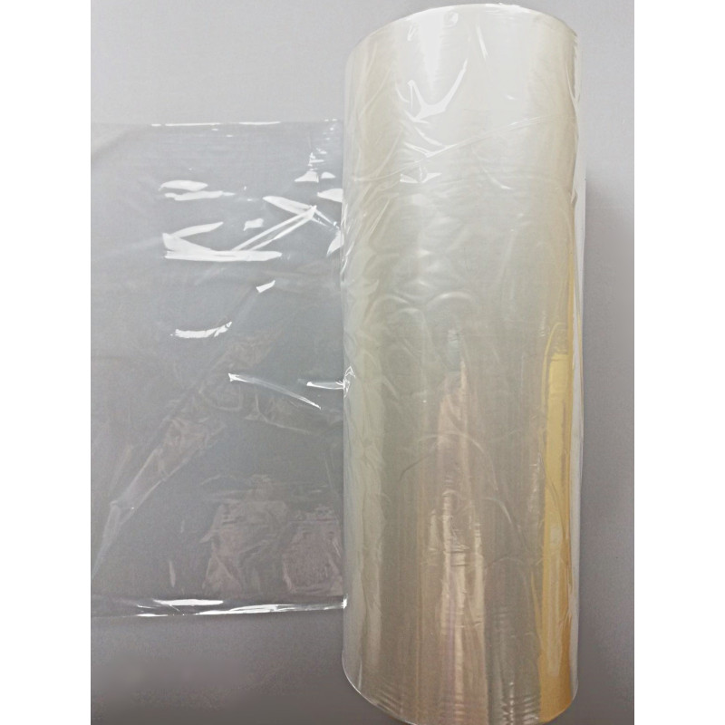 POF plēve 15my, 450/450mm, 1250m caurspīdīga  ( plēve netto svars 15,50kg ) ITEM:9020451