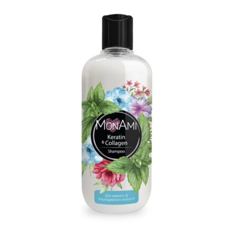 MonAmi matu šampūns KERATIN & COLLAGEN 500ml ( Izcelsmes valsts Ukraina )