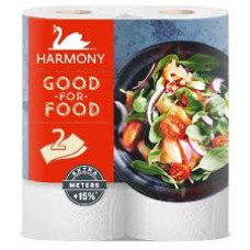 Papīra dvieļi HARMONY GOOD for FOOD, 2 kārtas, 2x19m