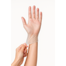 Vinila cimdi, "Gentle Touch", 24cm, caursp, (M), (100gab)