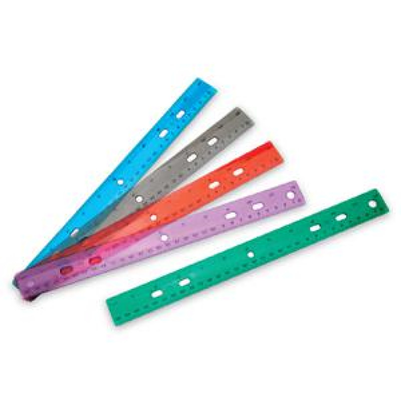 Lineāls 30cm caursp/krās. EAGLE