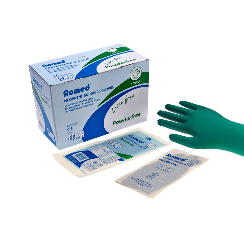 Cimdi ķirurģiski sterili b/p 6.5 ROMED