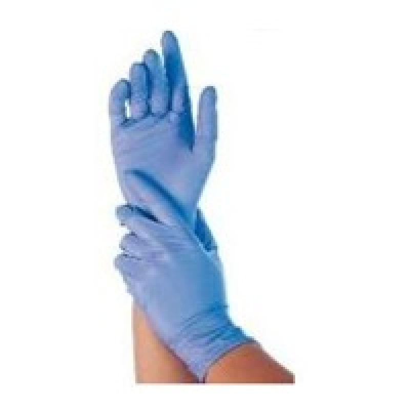 Nitrila cimdi bez pūdera, "Professional", 24cm, zili, (L), (100gab)