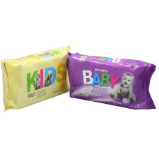 MERKANT Mitrās salvetes - Kids & Baby (72gb/iep, 14iep/kastē)
