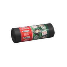 Atkritumu maisi 200L, 82x120cm, pelēki, 37mikr, LDPE, MERKANT, 10gab/rul, 8rul/kastē