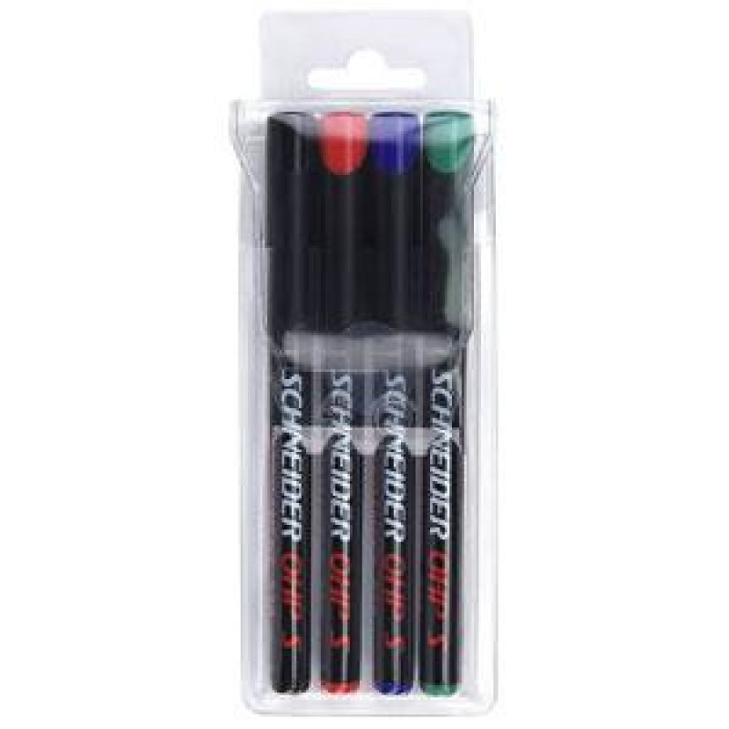 Perm.marķieru 220S(0.4mm) komplekts 4 krāsas, Schneider