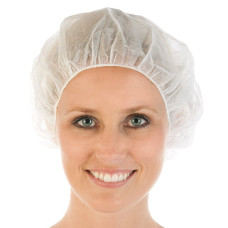 Cepurīte FORPUS, PP, 53cm, balta, 100gab., (10 iep/kastē)