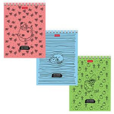 Bloknots A6/40 lapas rūtiņu ar spirāli COOL