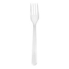 Dakšas 18cm/50gab.caurspīdīgas PS