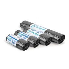 Atkritumu maisi 50L, 65x85cm, melni, 50mikr, LDPE, FEVEX, 25gab/rul, 10rul/kastē