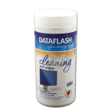 Monitoru tīrīšanas salvetes 100 gabali konteinerā, Data Flash