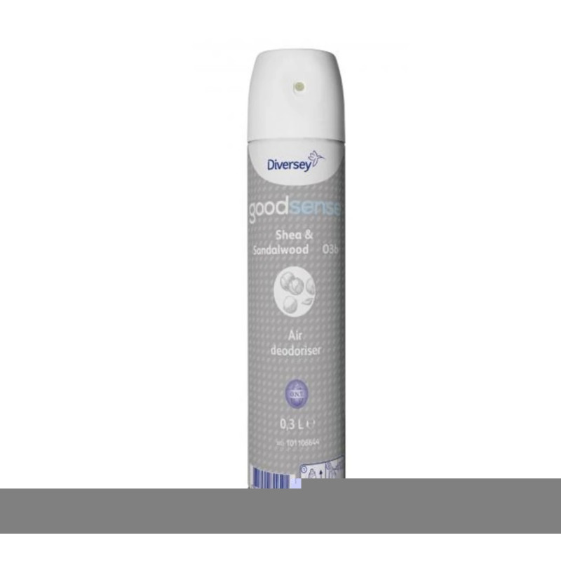 GOOD SENSE Shea & Sandalwood Neitralizējošs gaisa atsvaidzinātājs aerosolā 0,3L (6.gab./ie