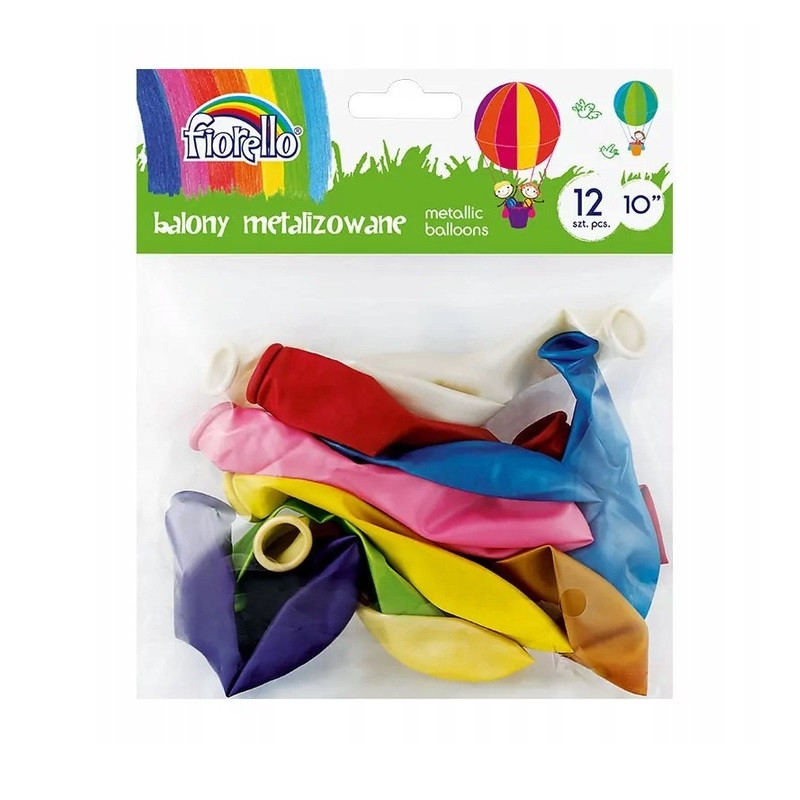 *Gaisa baloni asorti metalic D=25cm 10collas