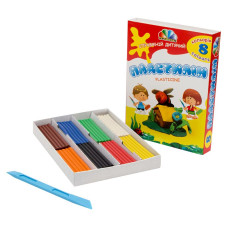 Plastilīns 8 krāsas 160 gr. ZPG
