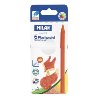 Krītiņi vaska 6 krāsas trīsstūraini 12cm