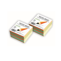 Piezīmju bloks līmēts 90x90mm krāsains 500lapas