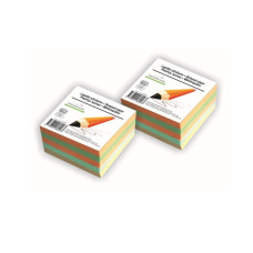 Piezīmju bloks līmēts 90x90mm krāsains 500lapas