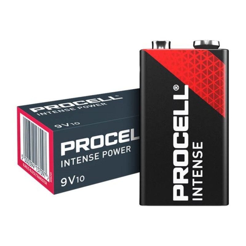 Baterija 9V MX 1604 6LR61-1BB Procell Intense, krona, DURACELL