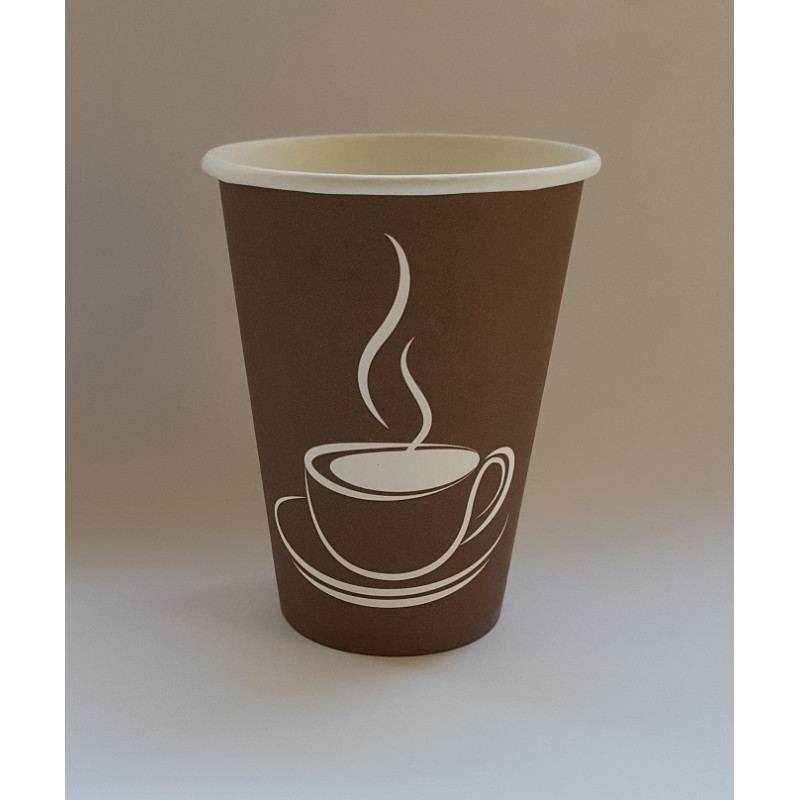 Papīra glāzes 480ml (16oz), "Cup Brown", (50gab)