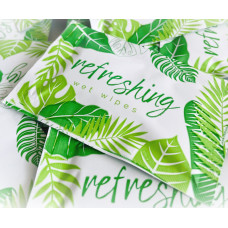 Mitrās salvetes TROPIC, individuālā iepakojumā 6x10cm, 250 gab/pac.