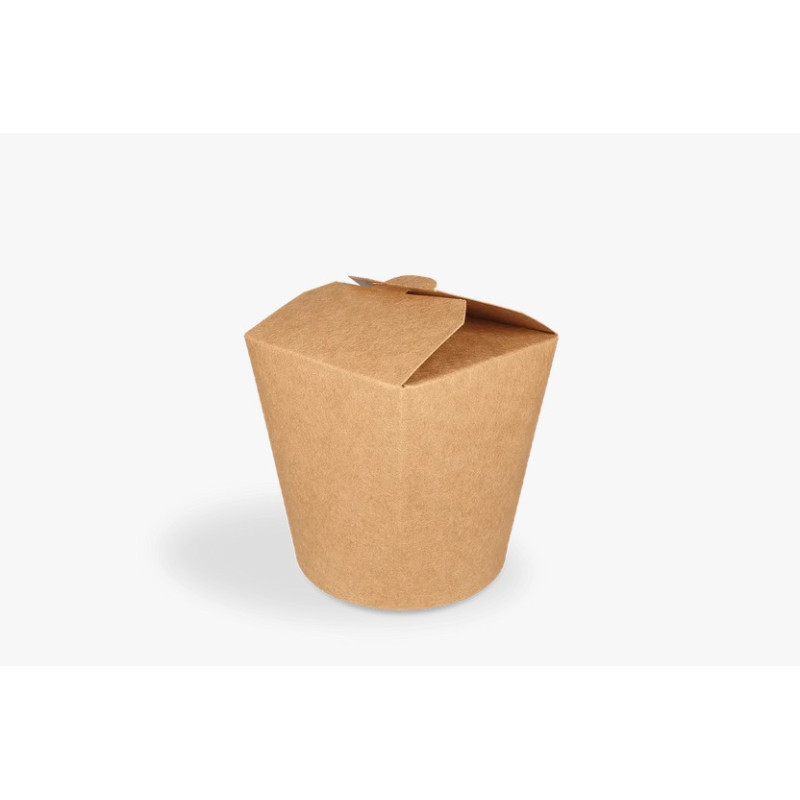 Papīra trauks 750ml, WOK, kraft, 50gab/iep,.6iep/kastē