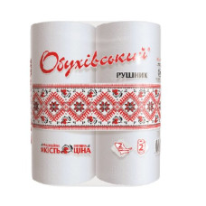 Papīra dvieļi Obuhivskij, balti, 2gab. ( Izcelsmes valsts Ukraina )