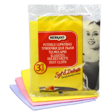 Putekļu lupata MERKANT 3 gab., 38x38cm, (40 iep/kastē)