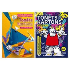 Krāsains kartons A3, 8 krāsas, divpusējs