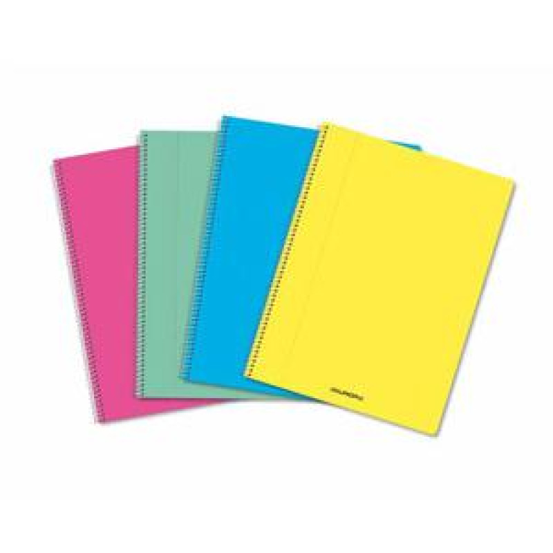 Klade līniju A4/60 lapas ar spirāli, PP vaki,