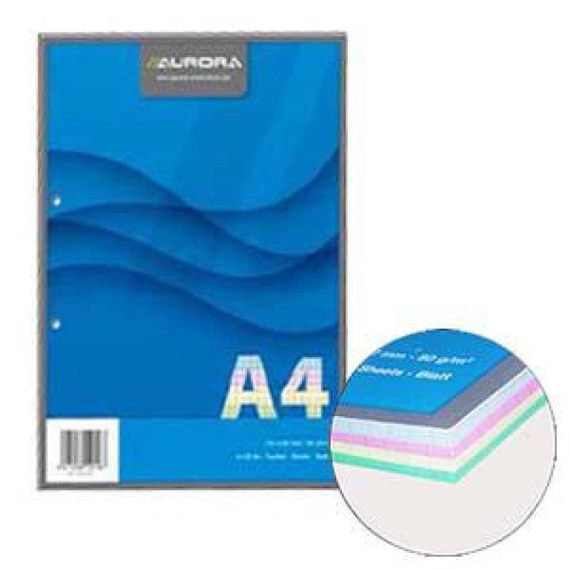 *Lapas A4/100 lap.rūtiņu ar 2 caur. 4 krāsas lapas