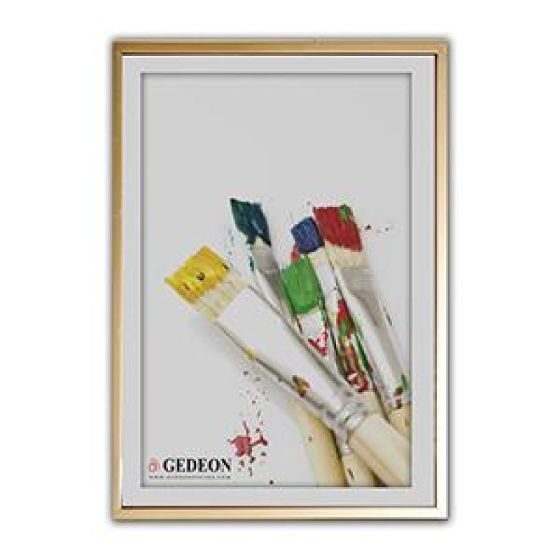 Fotorāmis 21x30cm plastikāta, zelta krāsa