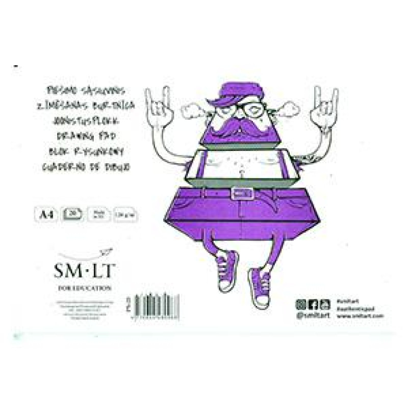 Zīmēšanas albums A4, 20 lapas 120g/m2, SMLT
