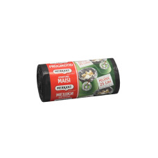 Atkritumu maisi 25L, 45x58cm, pelēki, 30mikr, LDPE, MERKANT, 15gab/rul, 18rul/kastē