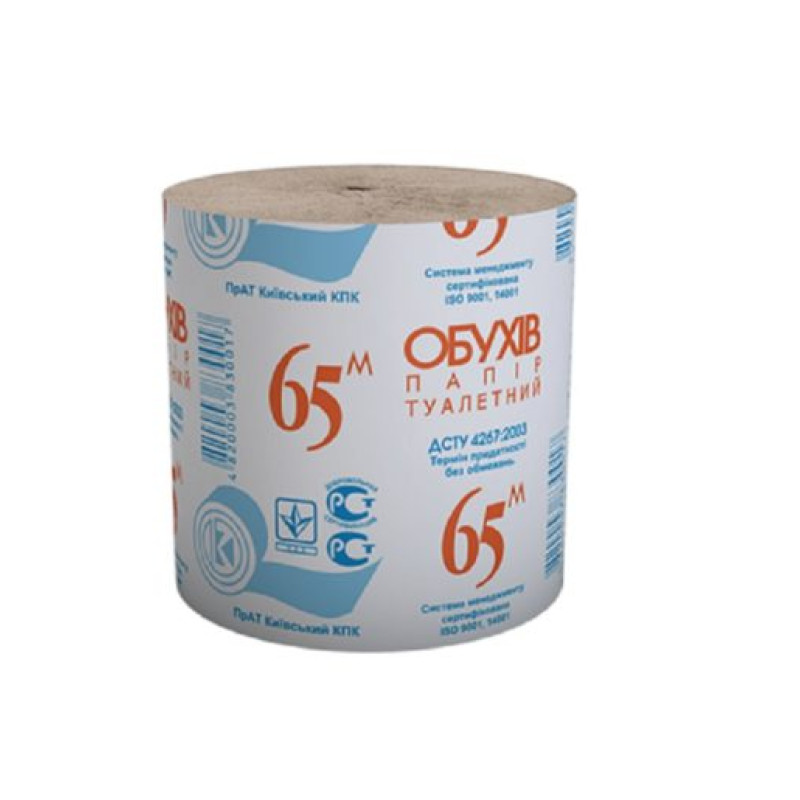 WC papīrs Obuhiv, 65m ( Izcelsmes valsts Ukraina )