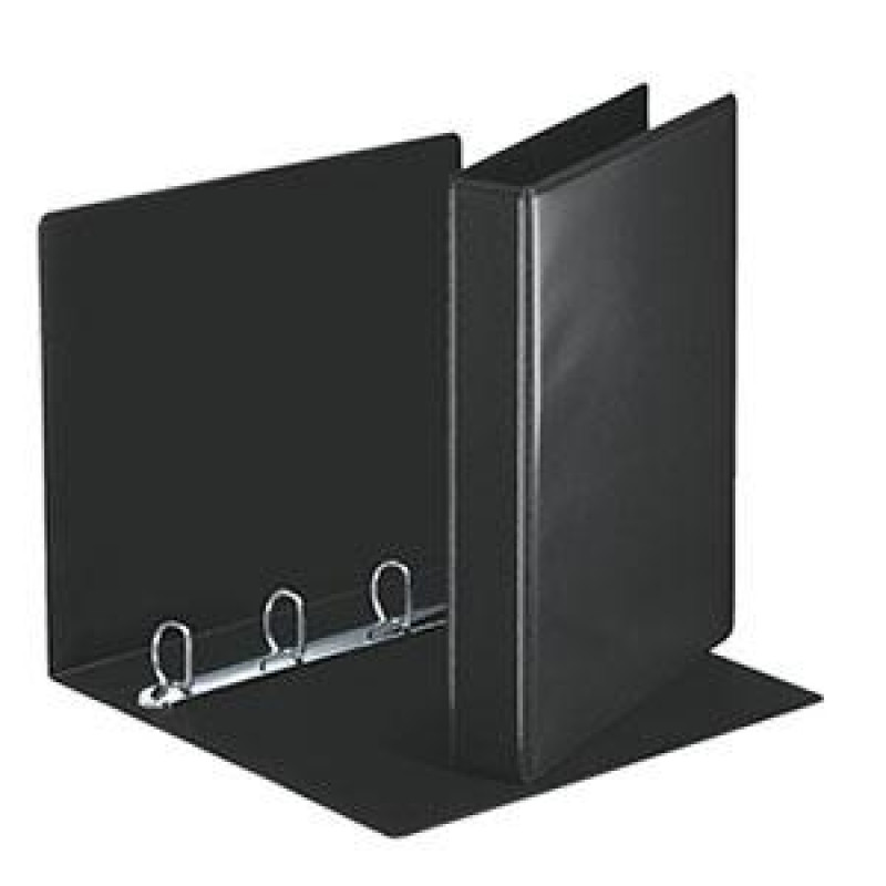 Mape Panorama A4 ar 4 D riņķiem 55 mm, melna