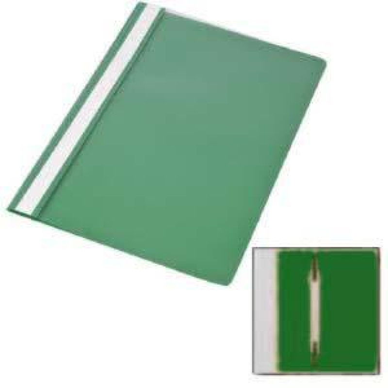 Ātršuvējs A4 zaļš ar caurspīdīgu vaku PantaPlast