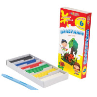 Plastilīns 6 krāsas 120 gr. ZPG