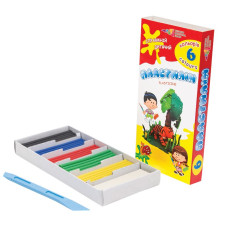 Plastilīns 6 krāsas 120 gr. ZPG