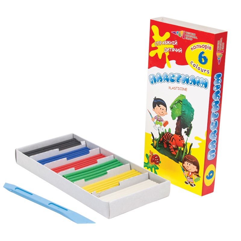 Plastilīns 6 krāsas 120 gr. ZPG