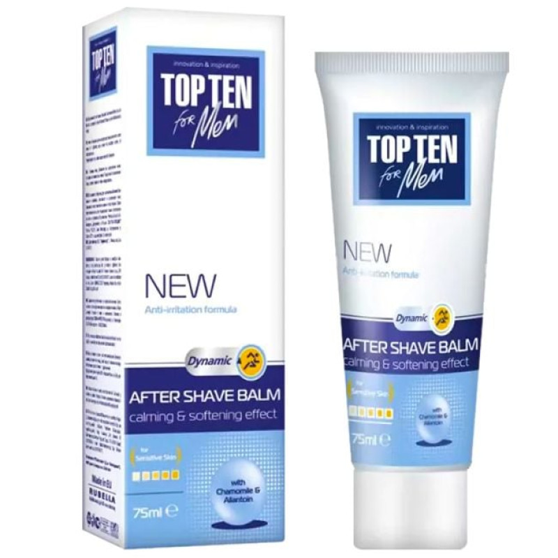 TOP TEN Balzams pēc skūšanās DYNAMIC sensitive , 75ml