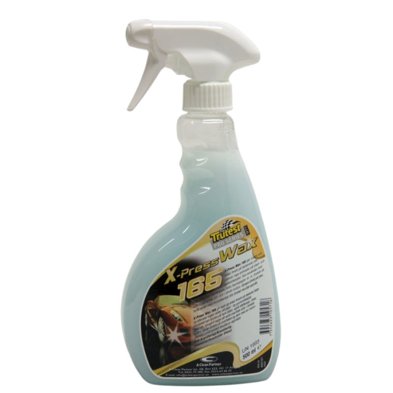 Aizsardzības līdzeklis - vasks spīdumam pēc mazgāšanas, TRUTEST PRO Xpress Wax 165 Spray (