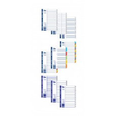 Sadalītājs dokumentiem FORPUS 1-6 polipropilēna MAXI 180x215 mm
