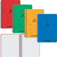 Bloknots A7/40 lapas rūtiņu ar spirāli 75x110mm