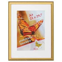 Fotorāmis 21x30cm Rocket plastikāta, zelta krāsas