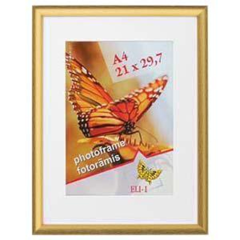 Fotorāmis 21x30cm Rocket plastikāta, zelta krāsas