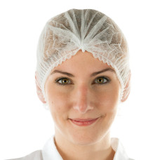 Cepurīte FORPUS, PP, 51cm, balta, 100gab., (10iep/kastē)